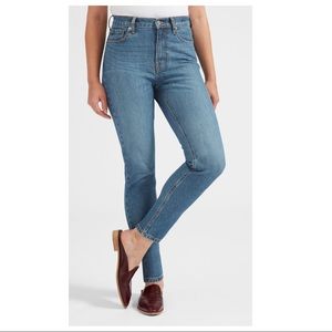 Everlane high rise medium blue rinse skinny jeans size 29
